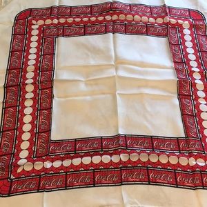 Coca- Cola silk vintage scarf/necktie!